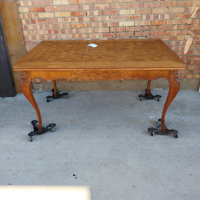 LOUIS XV OAK DRAW LEAF TABLE