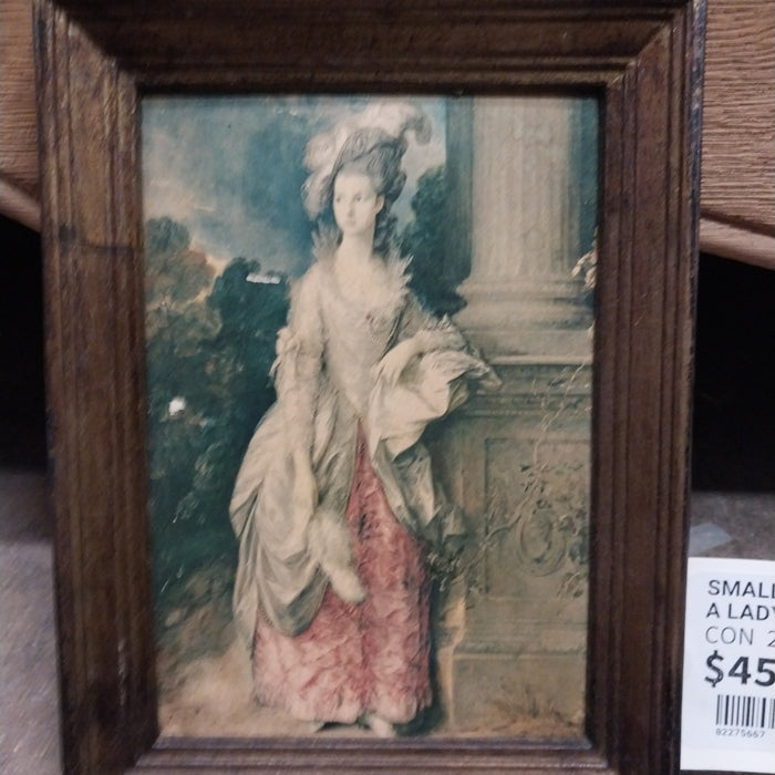 SMALL FRAMED ITALIAN PRINT OF A LADY