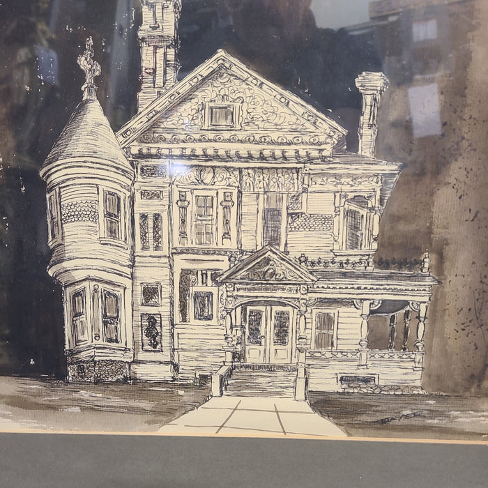 COOL OLD SEPIA TONE HOUSE PICTURE