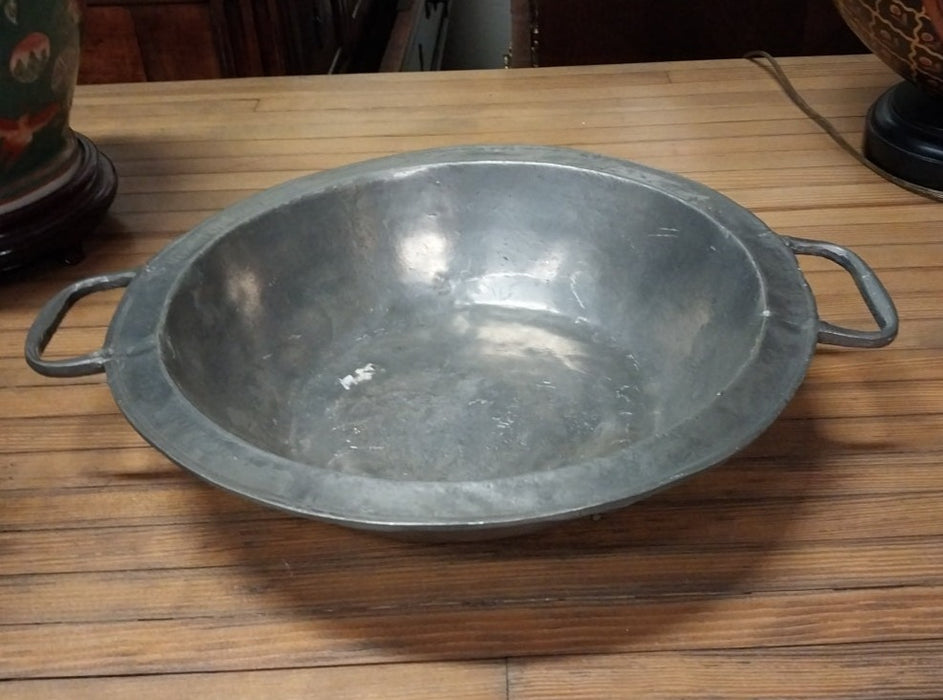 PEWTER HANDLED BOWL