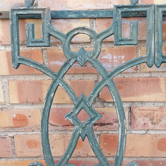 ORNATE GREEN  ALUMINUM PANEL