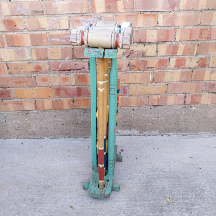 CROQUET SET AS FOUND