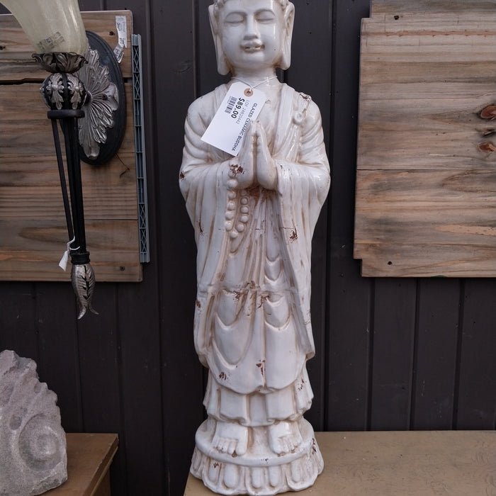 GLAZED CERAMIC BUDDHA