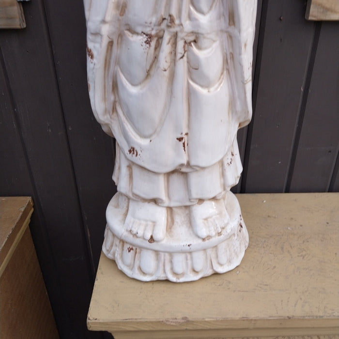GLAZED CERAMIC BUDDHA