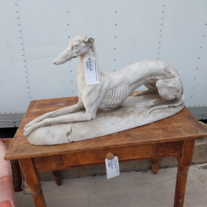 PLASTER WHIPPET AS FOUND
