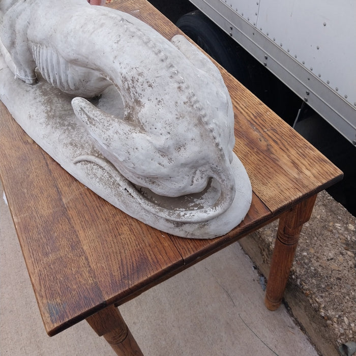 PLASTER WHIPPET AS FOUND