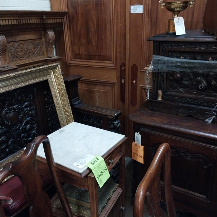 PAIR OF HUGE SOLID WOOD DOORS WITH MAHOGANY VEENER