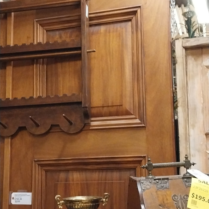 PAIR OF HUGE SOLID WOOD DOORS WITH MAHOGANY VEENER
