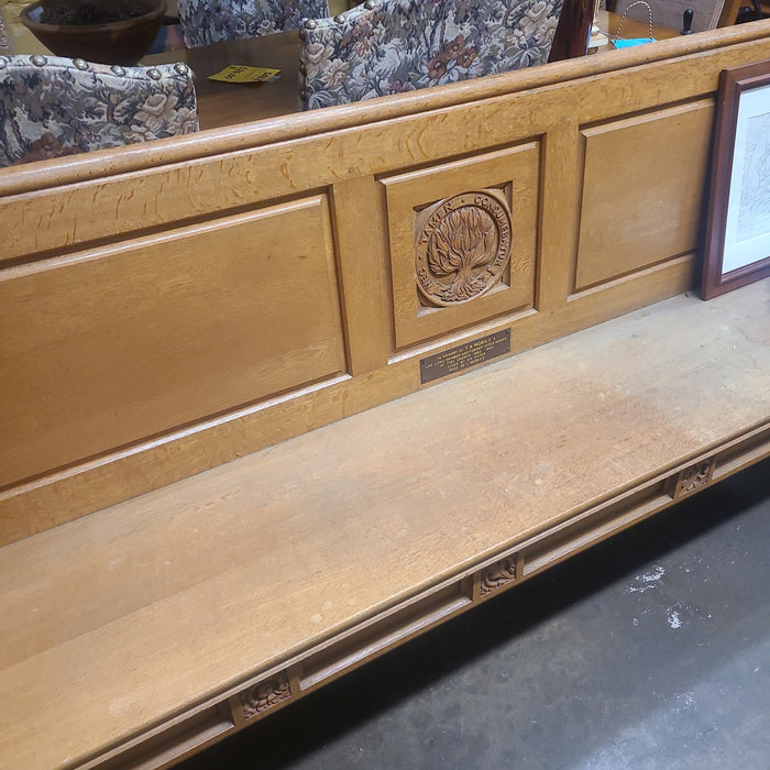 LIGHT OAK PEW