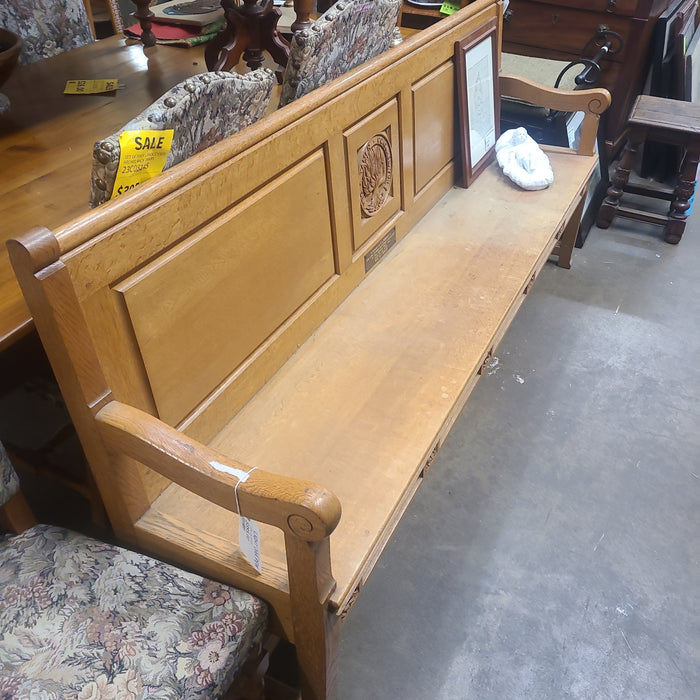 LIGHT OAK PEW