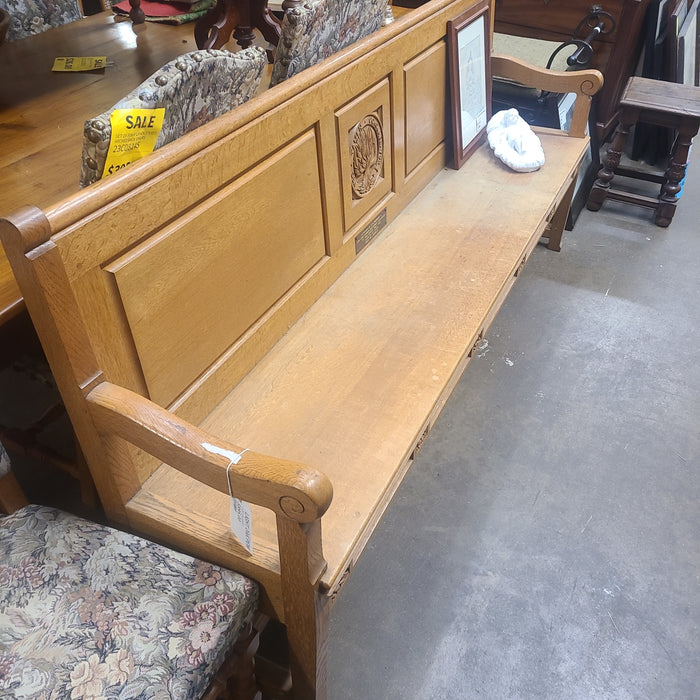 LIGHT OAK PEW