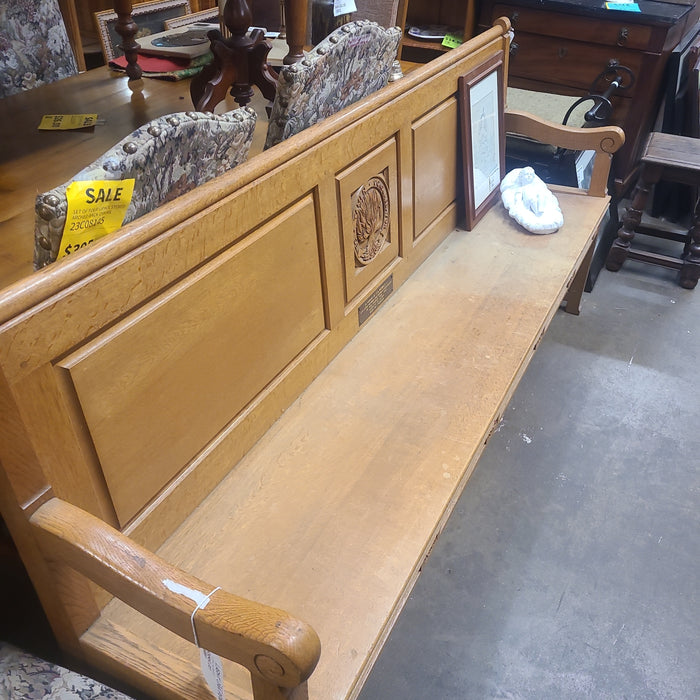 LIGHT OAK PEW