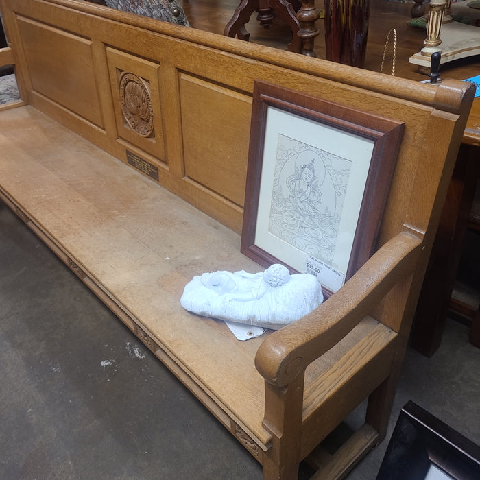 LIGHT OAK PEW