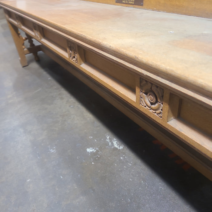 LIGHT OAK PEW