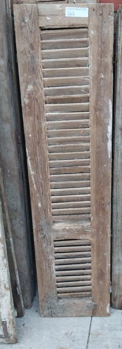 PAIR OF DISTRESSED SHUTTERS WITH PINK PAINT