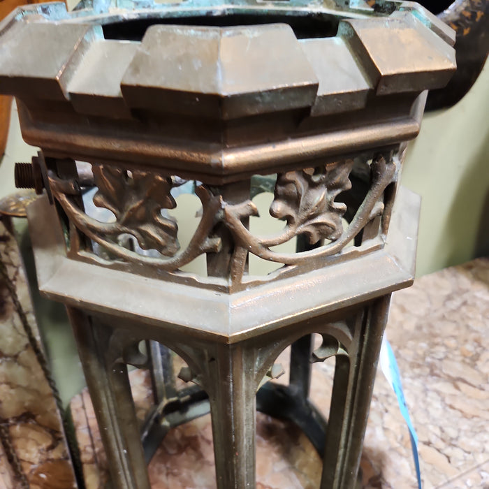 ECCLESIASTICAL HANGING BRASS GAS LANTERN