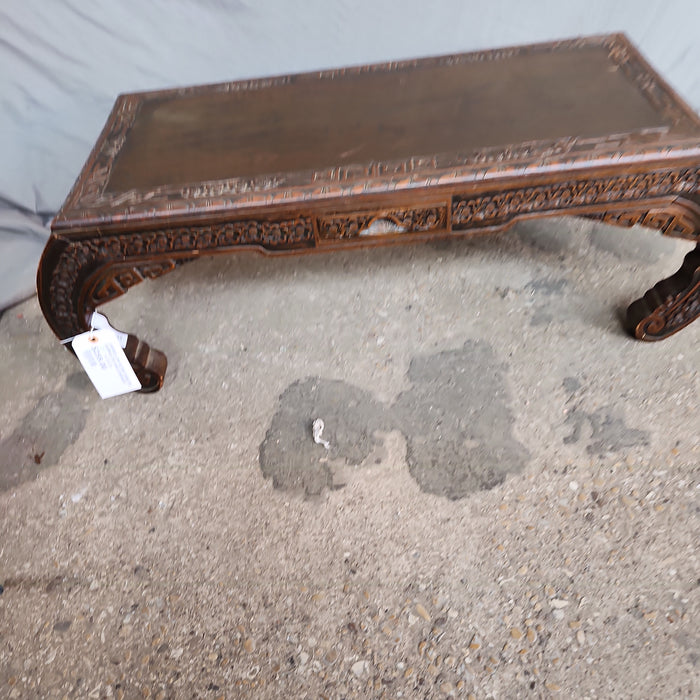 CARVED LOW ALTAR TABLE BY GEORGE ZEE AND COMPANY