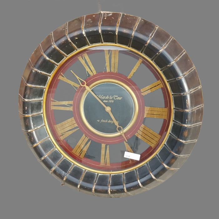 ROUND FRENCH STYLE CLOCK-NOT OLD