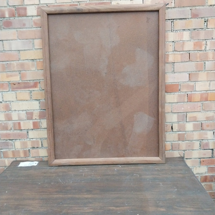 TEAK FRAME WITH BRASS CORNERS