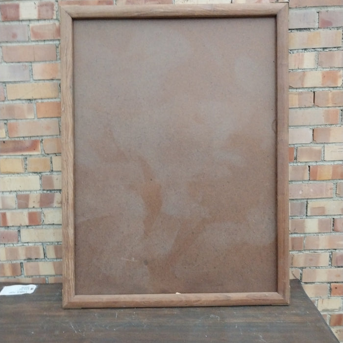 TEAK FRAME WITH BRASS CORNERS