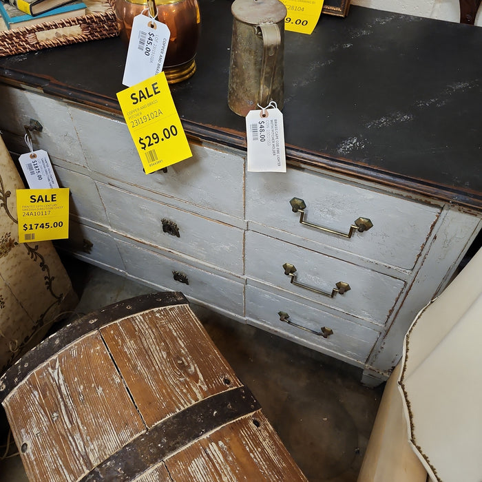 PAINTED 19TH CENTURY SWEDISH DIRECTOIRE CHEST