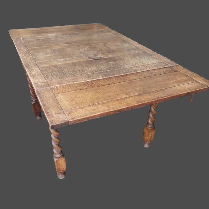 BARLEY TWIST DRAW LEAF PUB TABLE