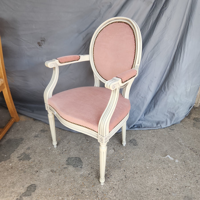 LOUIS XVI PAINTED ARM CHAIR