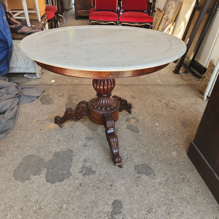 LOUIS PHILIPPE MARBLE TOP CENTER TABLE? DESCRIPTION