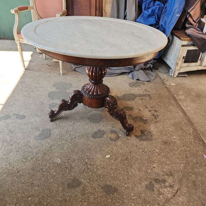 LOUIS PHILIPPE MARBLE TOP CENTER TABLE? DESCRIPTION