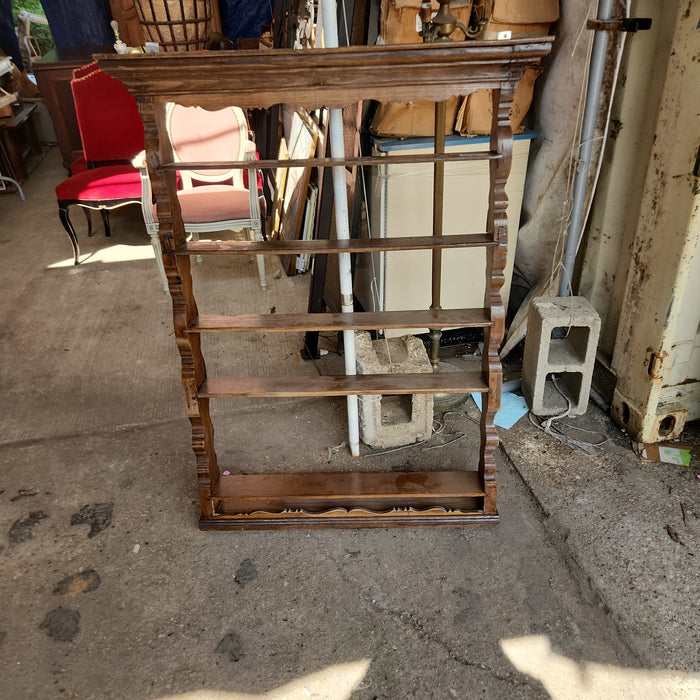EARLY TALL SHALLOW WALL SHELF