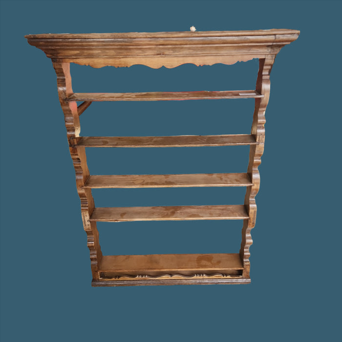 EARLY TALL SHALLOW WALL SHELF