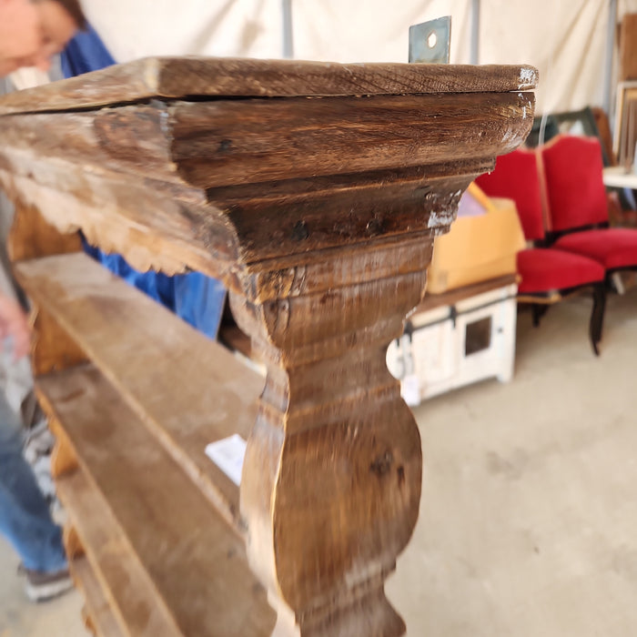EARLY TALL SHALLOW WALL SHELF