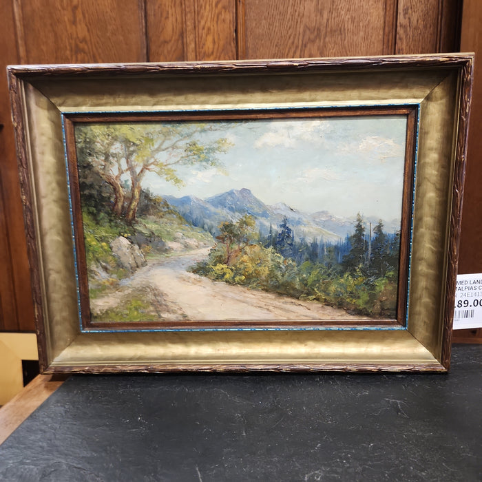 FRAMED LANDSCAPE OF MT TAMALPIAS CA