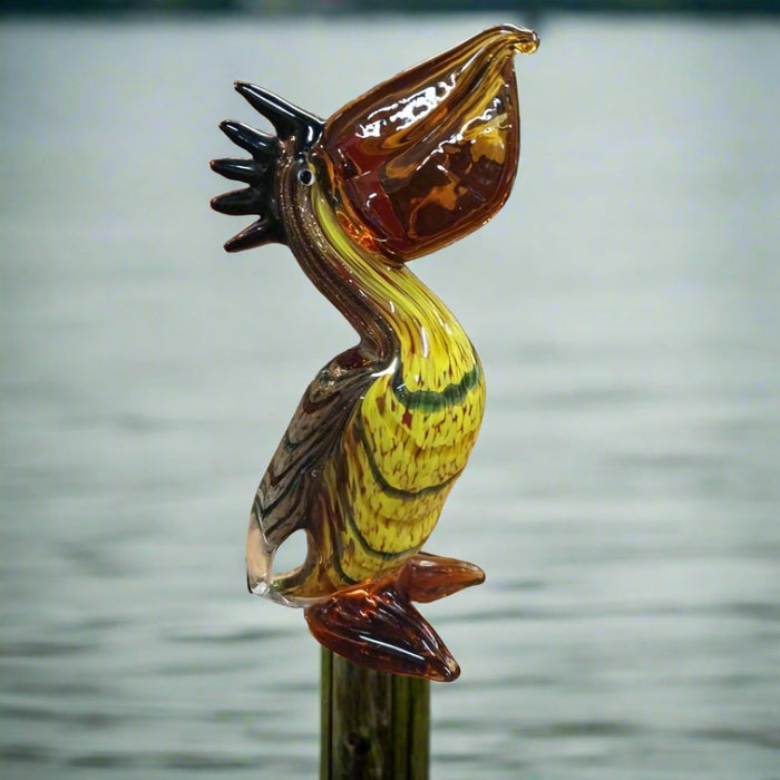 MULTI COLOR ART GLASS PELICAN "BART"