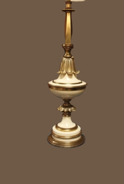 PAIR OF TALL STIFFEL BRASS LAMPS