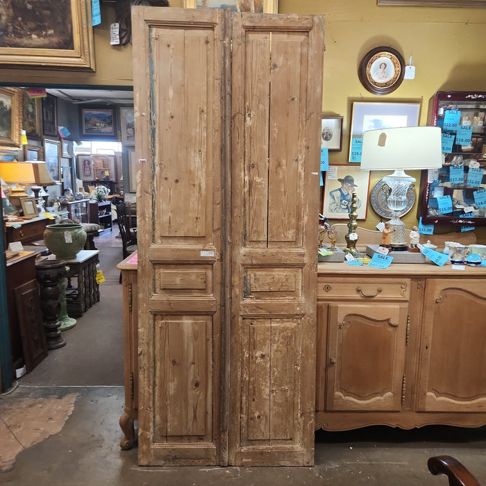 PAIR OF SLENDER PRIMITIVE EGYPTIAN DOORS