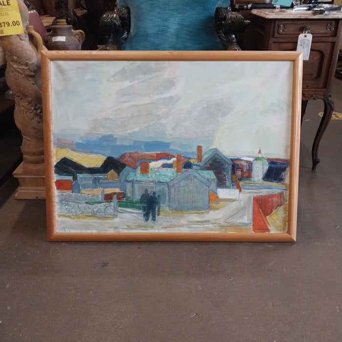 NORWEIGIAN LANDSCAPE OIL PAINTING SIGNED ROLF JUELL GLEDITSCH