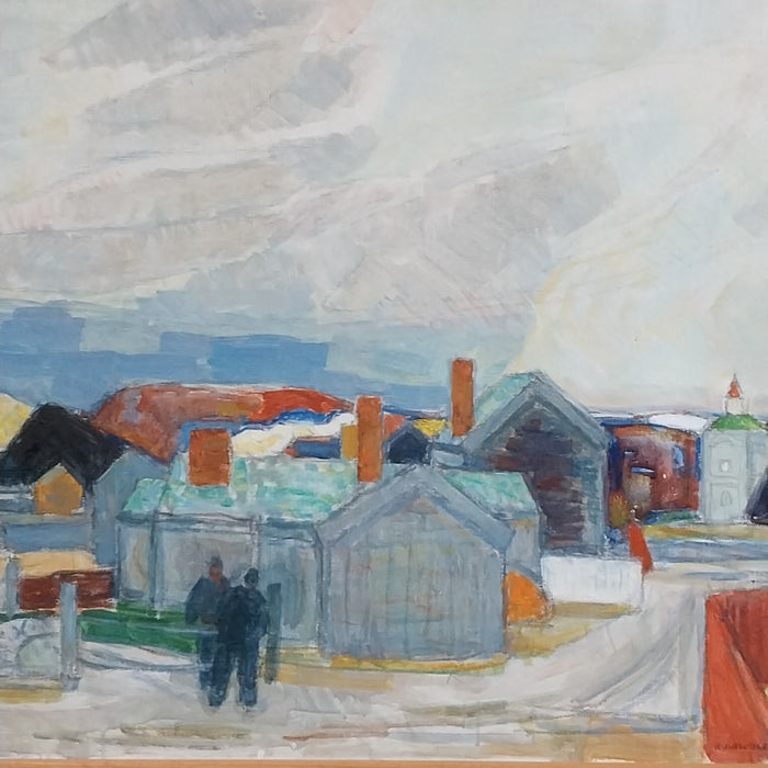 NORWEIGIAN LANDSCAPE OIL PAINTING SIGNED ROLF JUELL GLEDITSCH