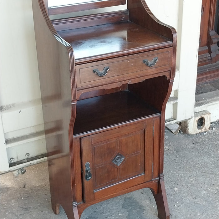EDWARDIAN TURN OF THE CENTURY MAHOGANY SHAVING CABINET