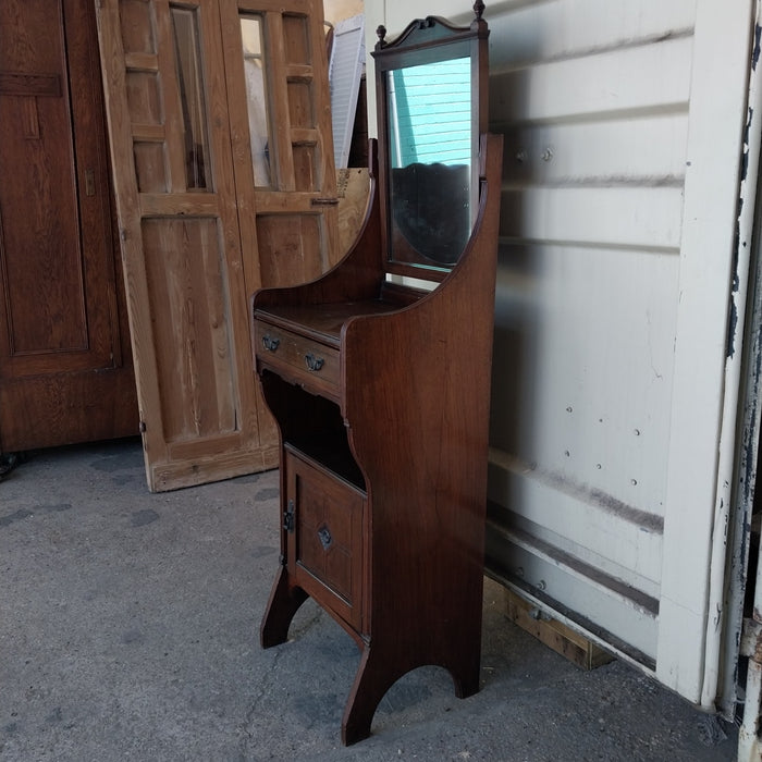 EDWARDIAN TURN OF THE CENTURY MAHOGANY SHAVING CABINET