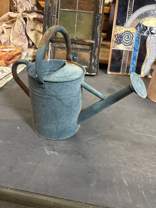 BLUE TIN WATER CAN