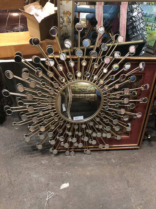 CIRCLES ON RODS SUNBURST MIRROR EACH