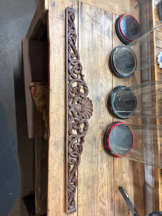 PIERCE CARVED ROSEWOOD PEDIMENT