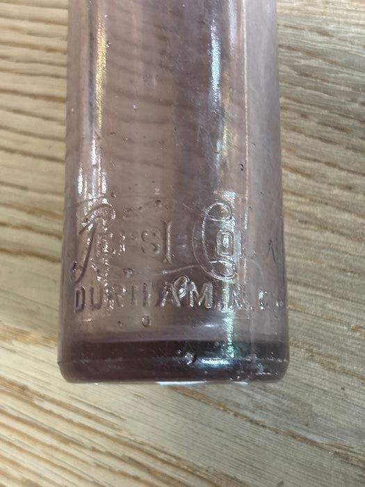 PURPLE PEPSI COLA GLASS BOTTLE