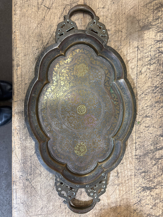 INDIAN BRASS TRAY