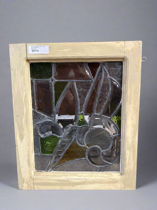 SMALL COMBINATION STAINED GLASS WINDOW