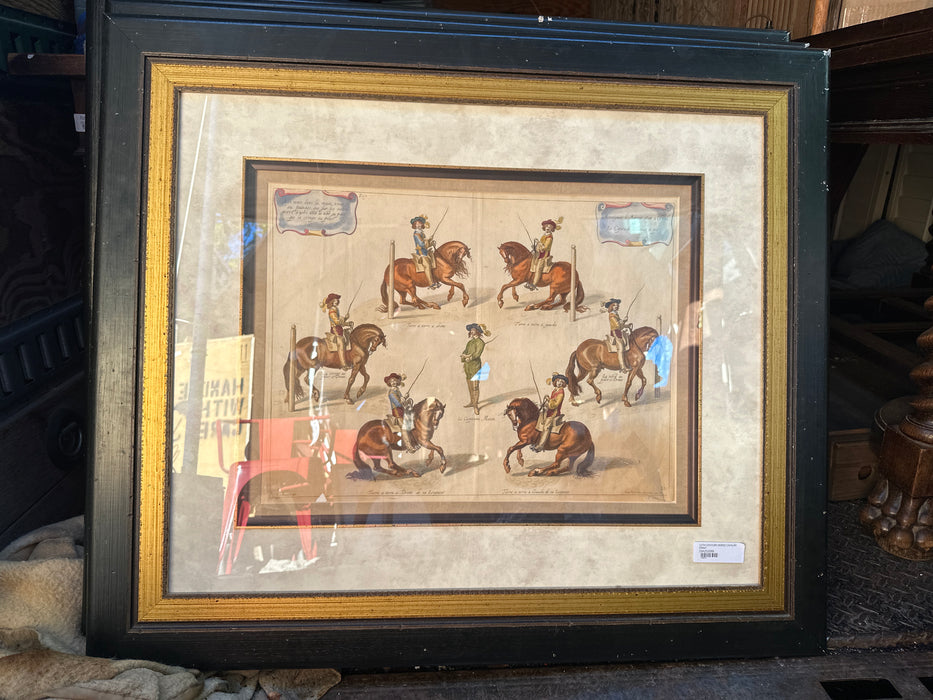 17TH CENTURY HORSE CAVALRY PRINT