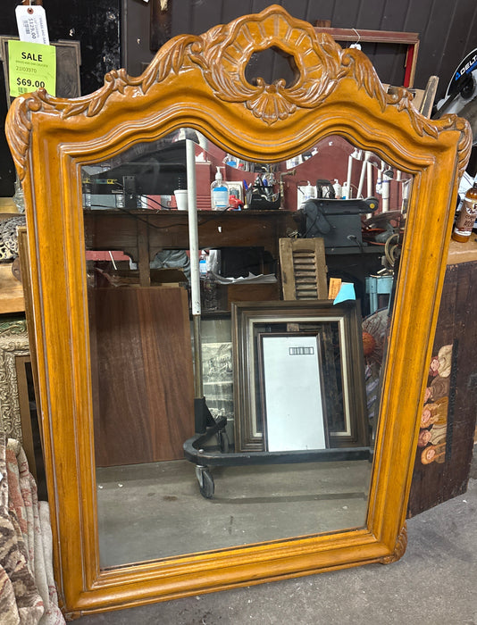 LOUIS XV BEVELED MIRROR-NOT OLD