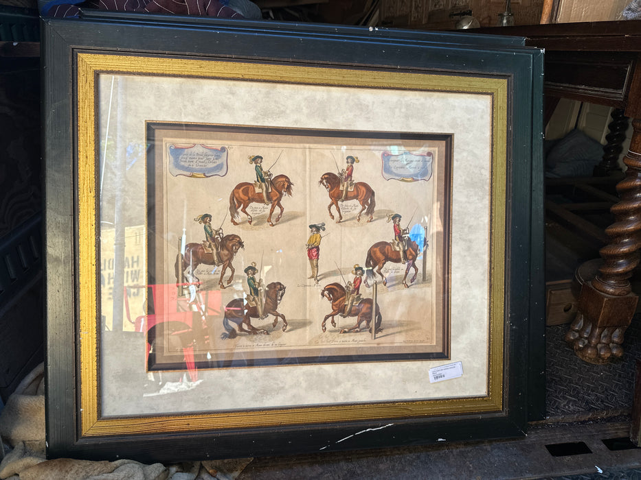 17TH CENTURY HORSE CAVALRY PRINT