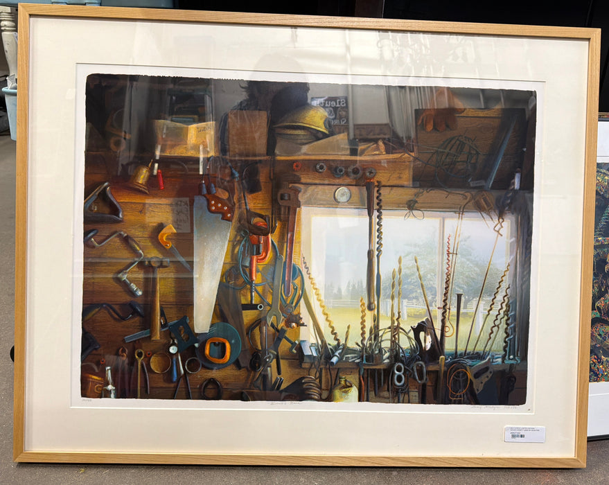 SILK SCREEN LIMITED EDITION SIGNED EVERETT TOOLSHED BY MCINTYRE